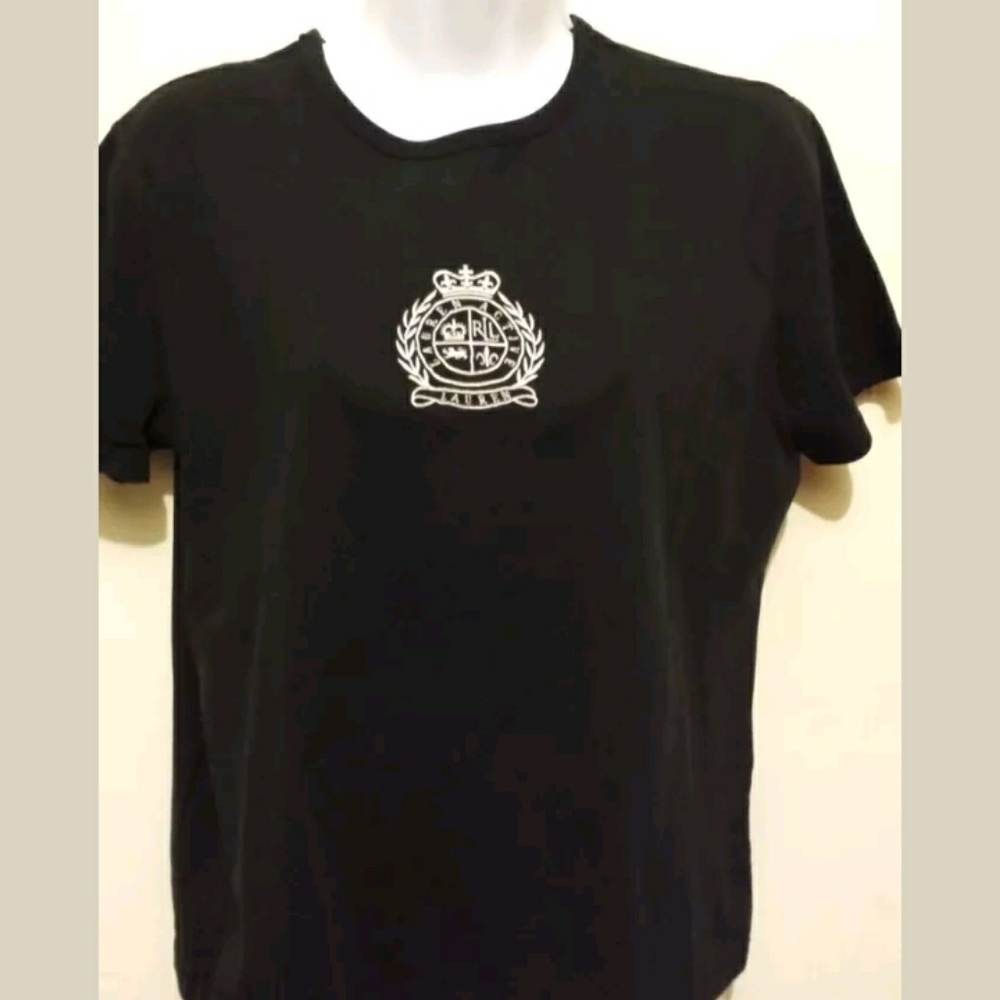 Ralph Lauren black top size L💜